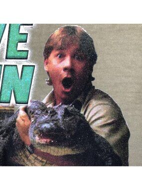 Steve Irwin Crocodile Hunter Shirt Mens 3XL Green Comfort Colors 90s Crikey